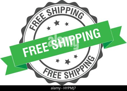 Free shipping stamp illustration Stock Vector