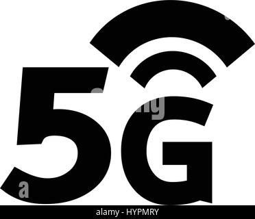 5G Wireless Wifi icon Stock Vector