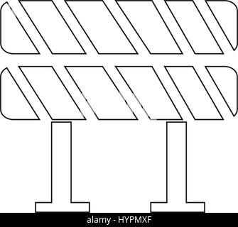Road barrier icon Stock Vector