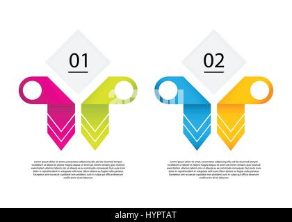 Vector infographic template with special origami elements.Business banner with colored arrows. Stock Vector