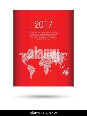 modern vector abstract brochure, business flyer design Stock Vector