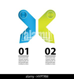 abstract origami speech bubble Stock Vector