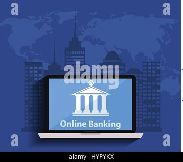 Mobile banking customer flat concept vector spot illustration Stock ...