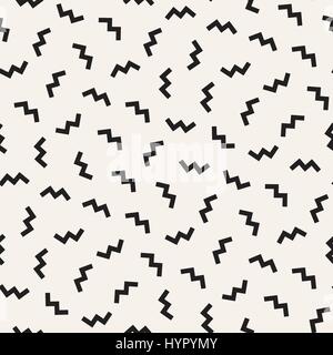 Trendy Texture With Scattered Geometric Shapes. Vector Seamless Pattern. Stock Vector