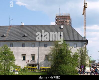 Monastery church in Swietokrzyskie Mountains in Swiety Krzyz (Lysa Gora) in Poland Stock Photo