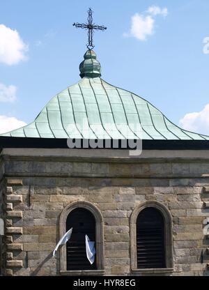 Monastery church in Swietokrzyskie Mountains in Swiety Krzyz (Lysa Gora) in Poland Stock Photo