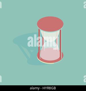 3d isometric vector illustration of an hourglass Stock Vector