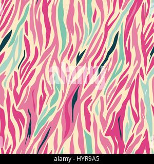 colored vector geometric seamless zebra pattern design Stock Vector