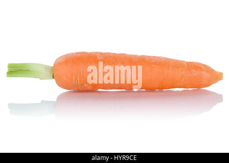 Carrot fresh vegetable isolated on a white background Stock Photo