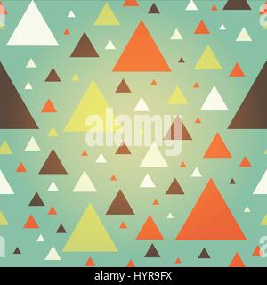 seamless vector geometric triangle pattern with removable lens effect Stock Vector