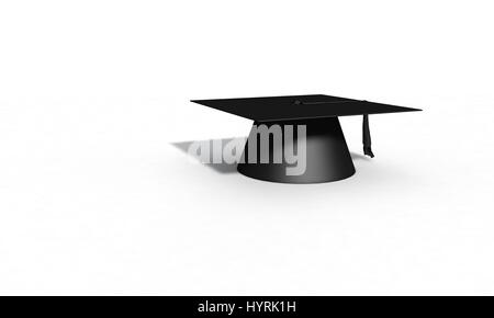 Background of Graduation concept, 3d render working Stock Photo