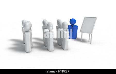 Background of teamwork concept,isolated 3d render working Stock Photo