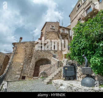 Scenic sight in Castel del Monte, L'Aquila Province, Abruzzo (Italy) Stock Photo