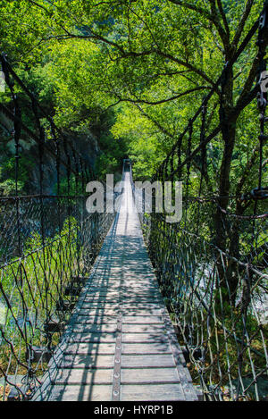 Suspension bridge in Taiwan Stock Photo