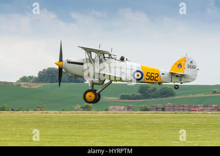 Hawker Nimrod II K3661 registration G-BURZ flying on May 18th 2008 at Duxford, Cambridgeshire, UK Stock Photo