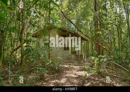 derelict building at the old prison camp on Ko Tarutao Stock Photo