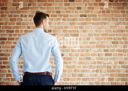 Rear view of elegant man Stock Photo