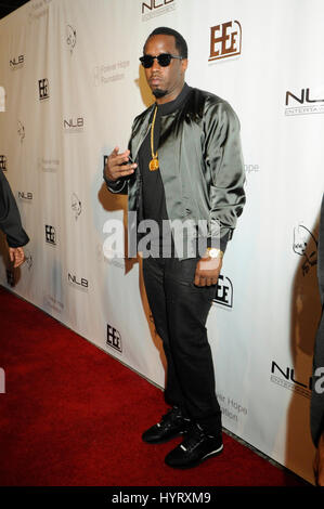 Sean Combs aka Diddy arrives at Diddy's #FinnaGetLoose VMA after-party at Supperclub on August 30th, 2015 in Hollywood, California, Stock Photo