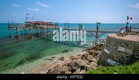 Costa dei Trabocchi, Chieti Province, Abruzzo (Italy) Stock Photo