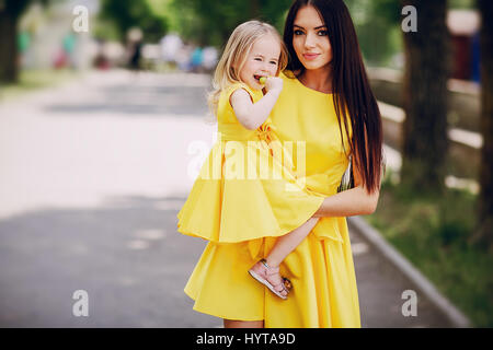 mother and daughter Stock Photo