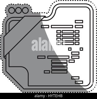 HTML programming code icon vector illustration graphic design Stock Vector