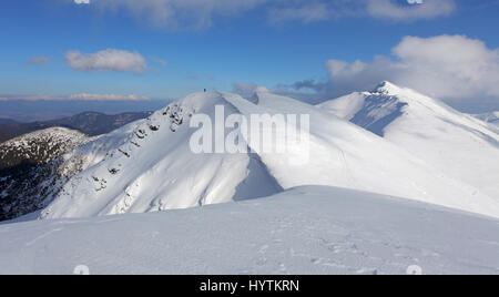 Winter mountain landscape - Low Tatras Stock Photo