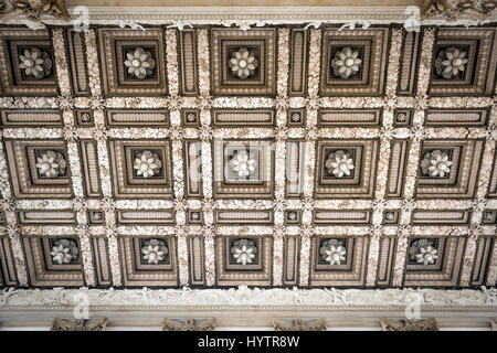 The ceiling above the main entrance to the Fitzwilliam Museum in Cambridge, England, UK Stock Photo