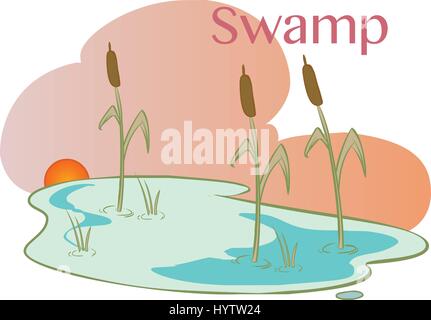 vector Illustration of a  Bog Stock Vector