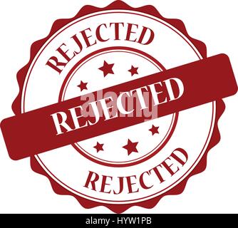Rejected red stamp illustration Stock Vector