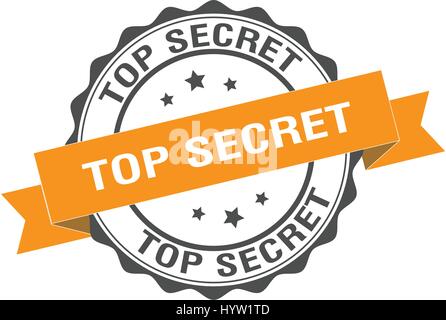 Top secret stamp illustration Stock Vector