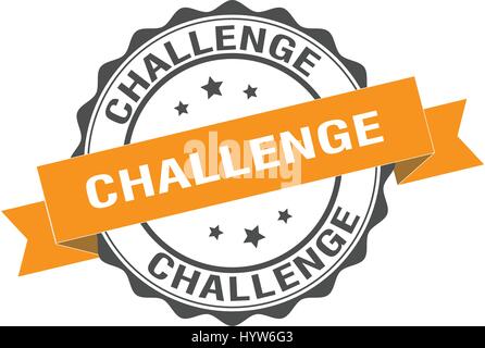 Challenge stamp illustration Stock Vector