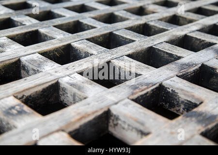 Steel grid in close up for background or texture Stock Photo