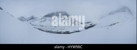 Ski touring in Abisko region and national park, Sweden, Europe Stock Photo