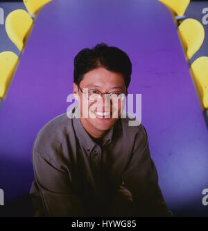 California. 15th Jan, 1998. Yahoo co founder Jerry Yang. Yahoo! Inc. is an American multinational technology company headquartered in Sunnyvale, California. Yahoo was founded by Jerry Yang and David Filo in January 1994 and was incorporated on March 2, 1995. Yahoo was one of the pioneers of the early internet era in the 1990s. M. Mayer, a former Google executive, Google Employee number 20, and Google's first female Engineer, serves as CEO and President of Yahoo. Credit: Mark Richards/ZUMA Wire/ZUMAPRESS.com/Alamy Live News Stock Photo