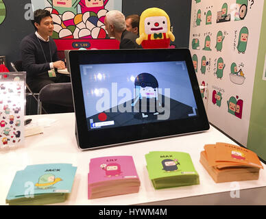 Tokyo, Japan. 26th Apr, 2017. Ricky Lai of Capsu Beans during the Licensing Expo 2017 at Tokyo Big Sight Japan Wednesday April 26, 2017. Photo by: Ramiro Agustin Vargas Tabares Credit: Ramiro Agustin Vargas Tabares/ZUMA Wire/Alamy Live News Stock Photo
