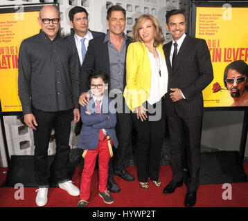 Los Angeles, California, USA. 26th Apr, 2017.  Cast, Actor ROB CORDDRY, KEN MARINO, ROB LOWE, EUGENIO DERBEZ, RAQUEL WELCH, little boy RAPHAEL ALEJANDRO at the ''How To Be a Latin Lover'' Premiere held at The Dome at the Arclight Theate, Hollywood, Los Angeles Credit: Paul Fenton/ZUMA Wire/Alamy Live News Stock Photo