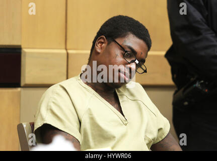 Fort Lauderdale, FL, USA. 26th Apr, 2017. Kodak Black is in court for the third day of his probation hearing. Carline Jean/Staff Photographer Credit: Sun-Sentinel/ZUMA Wire/Alamy Live News Stock Photo