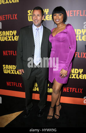 Hollywood, USA. 06th Apr, 2017. Adam Sandler, Jennifer Hudson, at Premiere of Netflix's 'Sandy Wexler at The ArcLight Cinemas Cinerama Dome in California on April 06, 2017. Credit: Fs/Media Punch/Alamy Live News Stock Photo