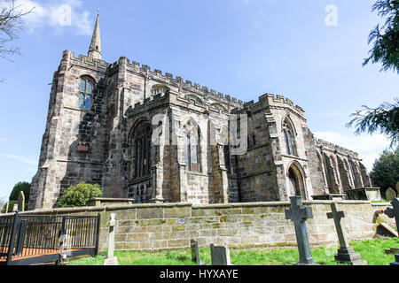 St Mary's Church is an Anglican parish church in the village of Newbold Astbury, Cheshire, England, UK Stock Photo