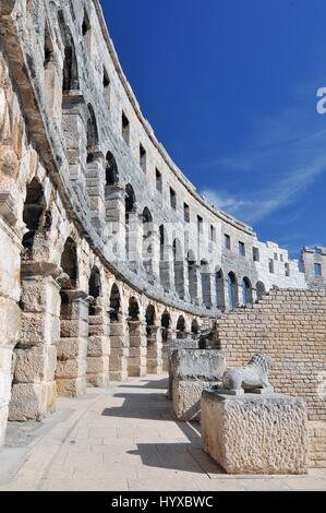 Croatia, Pula, The Pula Arena is the name of the amphitheatre located in Pula, Croatia Stock Photo