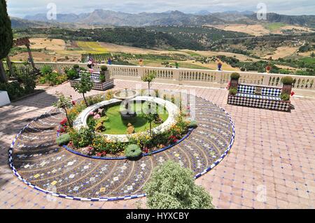 The Terrace, Casa don Bosco, Ronda, Andalucia Stock Photo