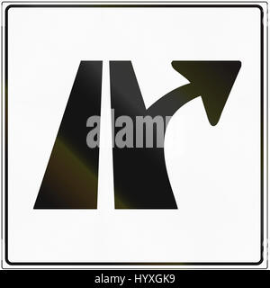 Road sign used in Croatia - Toll in Croatian and French Stock Photo - Alamy