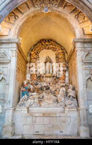 Chapel of St Bernard, Alcobaca Monastery, Alcobaca, Portugal July 03 2016 Stock Photo