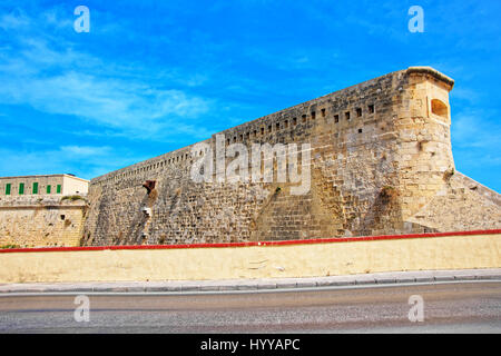 Saint Elmo fort in Valletta in Malta Stock Photo