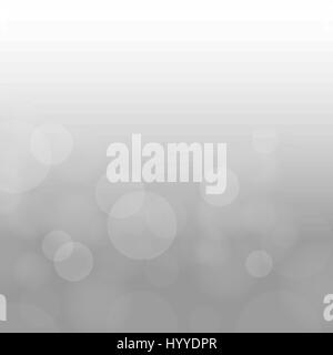 Nature gray clouds circles bokeh. Abstract sky background Stock Vector