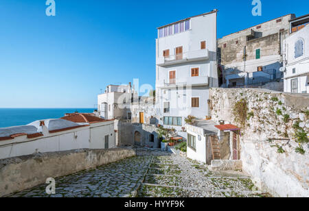 Scenic afternoon sight in Peschici, Foggia Province, Puglia, Italy Stock Photo