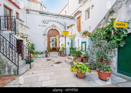 Scenic afternoon sight in Peschici, Foggia Province, Puglia, Italy Stock Photo