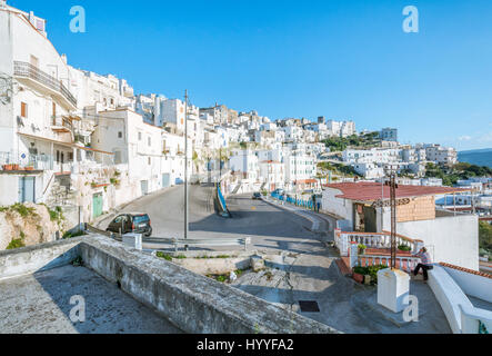 Scenic afternoon sight in Peschici, Foggia Province, Puglia, Italy Stock Photo