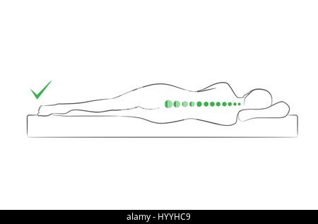 https://l450v.alamy.com/450v/hyyhc9/the-correct-spine-alignment-when-sleeping-hyyhc9.jpg