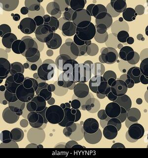 Abstract background from circles of different size, transparency Stock Vector